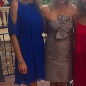 Alice & Olivia Odette Dress w/ flutter sleeves